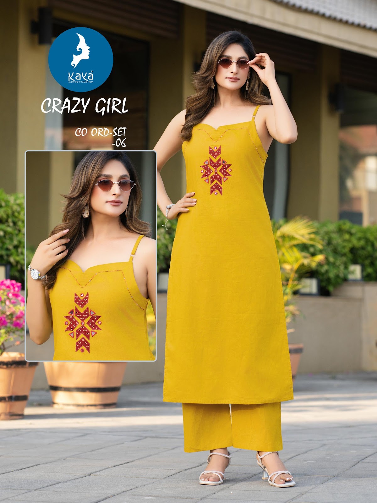 Crazy Girl Kaya Cotton Co Ord Set Exporter Ahmedabad