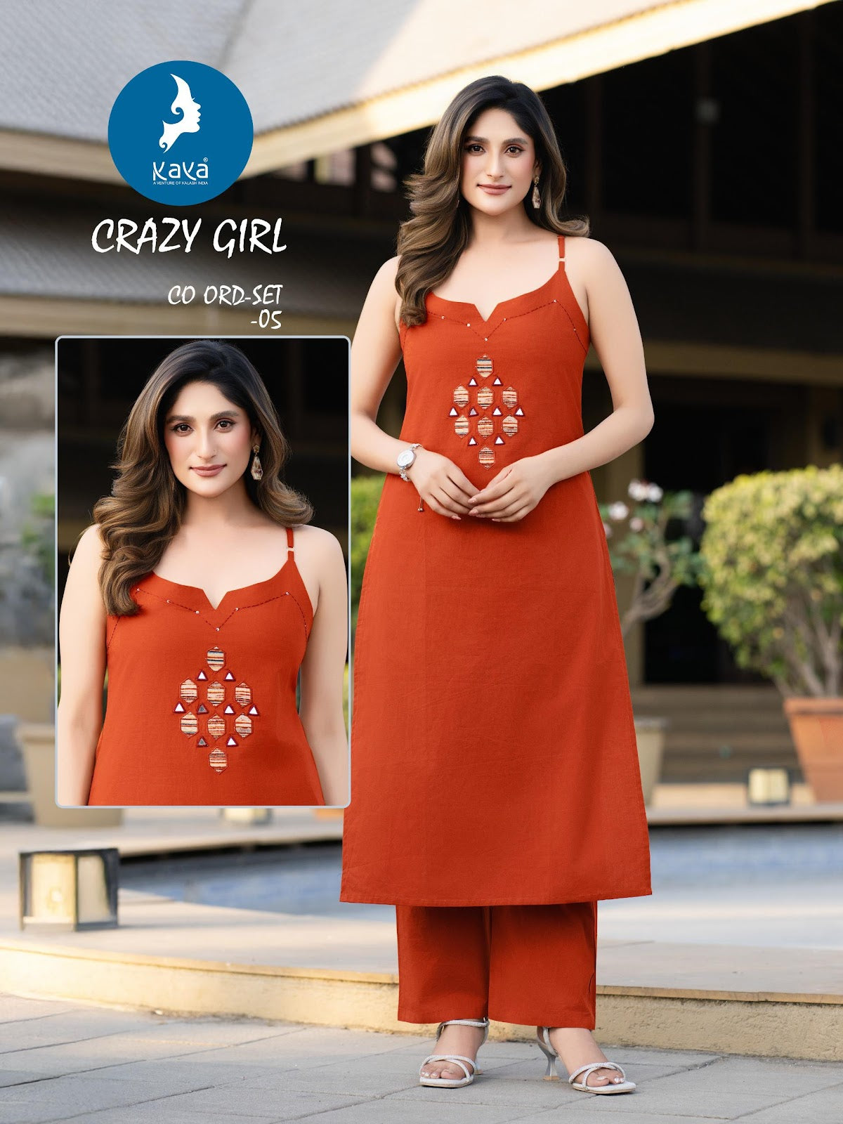 Crazy Girl Kaya Cotton Co Ord Set Exporter Ahmedabad
