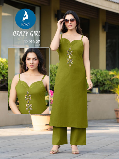 Crazy Girl Kaya Cotton Co Ord Set Exporter Ahmedabad