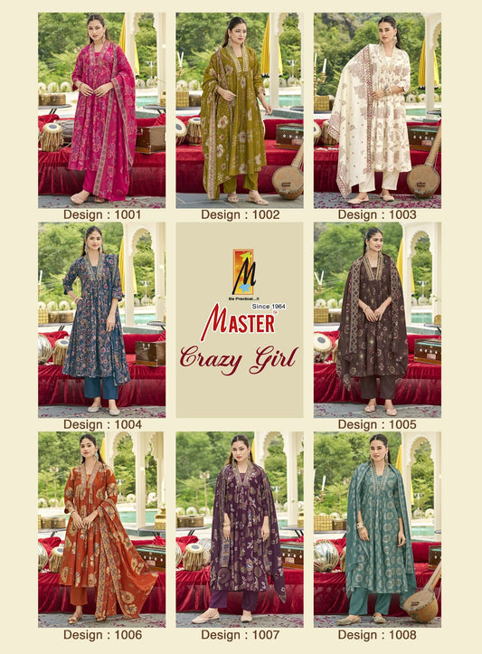 Crazy Girl Master Gadwal Readymade Anarkali Suits Manufacturer Gujarat
