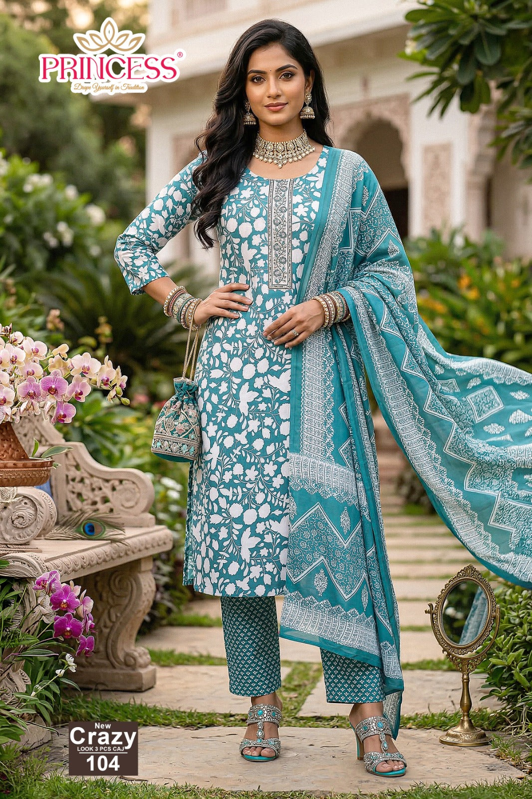 Crazy Princess Creation Readymade Cotton Pant Suits Wholesale Price