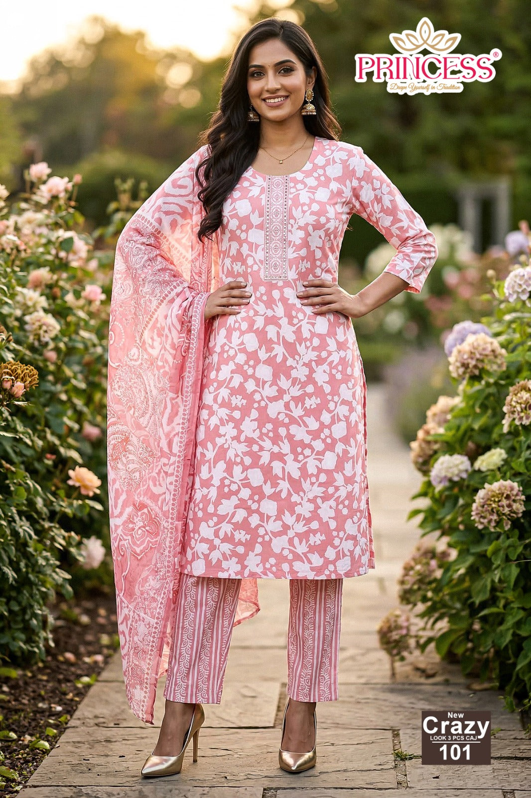 Crazy Princess Creation Readymade Cotton Pant Suits Wholesale Price