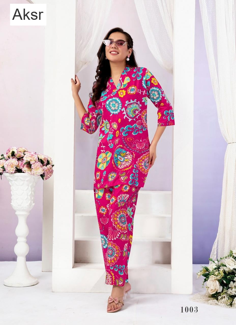 Crazy Vol 1 Aksr Cotton Co Ord Set Exporter