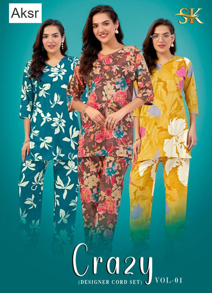 Crazy Vol 1 Aksr Cotton Co Ord Set Exporter