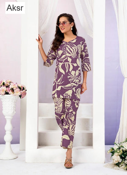 Crazy Vol 1 Aksr Cotton Co Ord Set Exporter