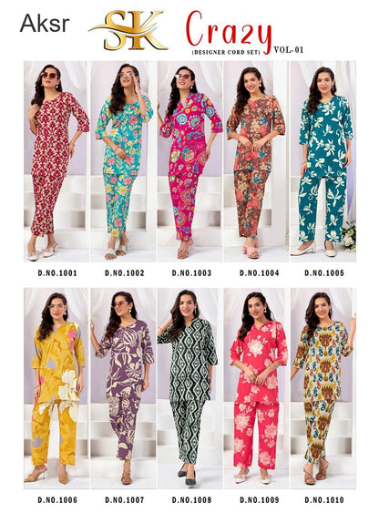 Crazy Vol 1 Aksr Cotton Co Ord Set Exporter
