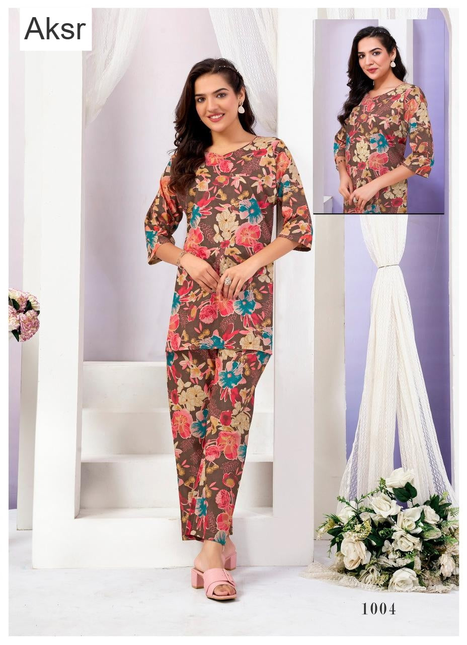 Crazy Vol 1 Aksr Cotton Co Ord Set Exporter