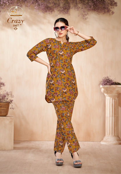 Crazy Vol 1 Miss World Choice Cotton Co Ord Set Wholesaler Ahmedabad