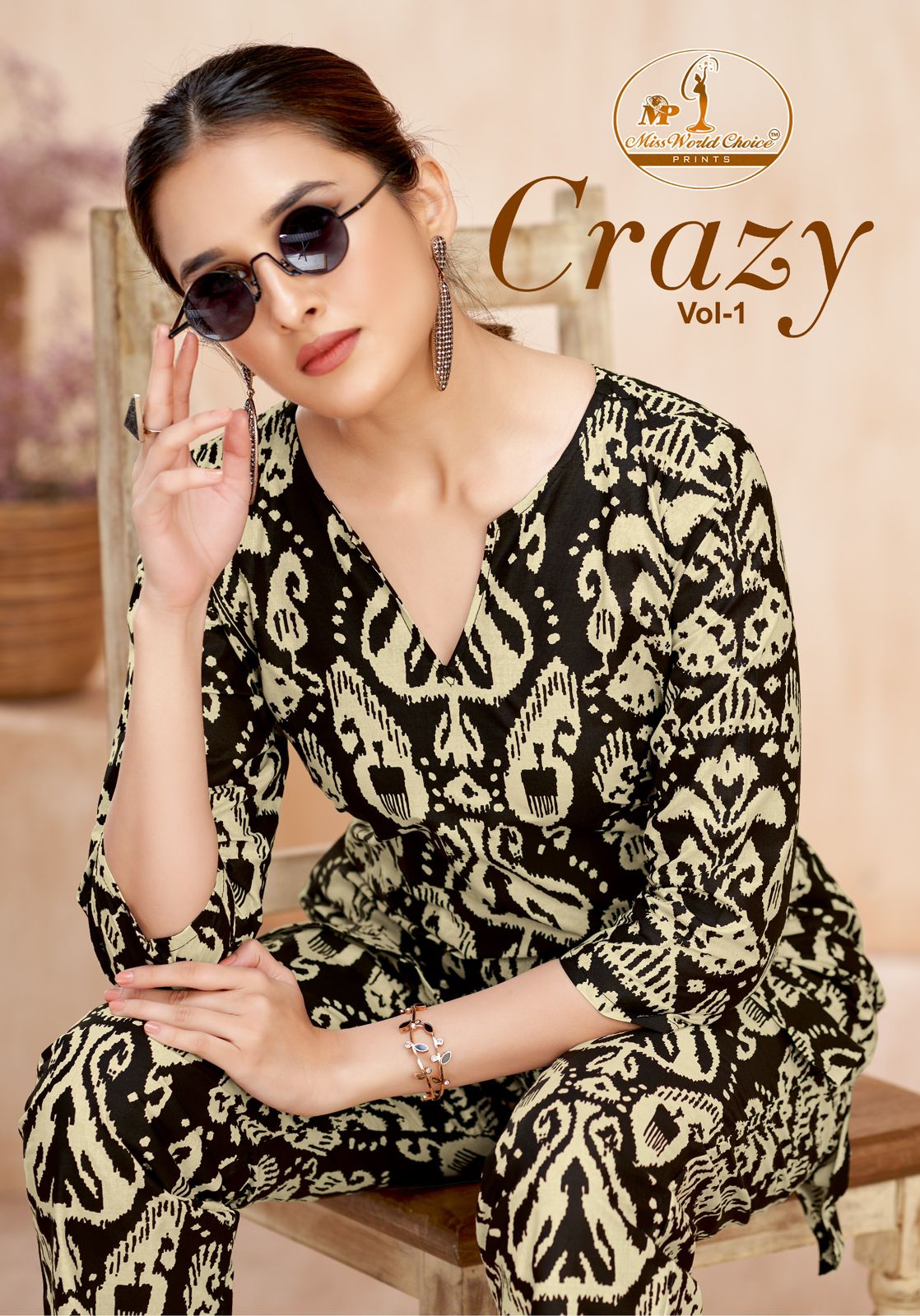 Crazy Vol 1 Miss World Choice Cotton Co Ord Set Wholesaler Ahmedabad