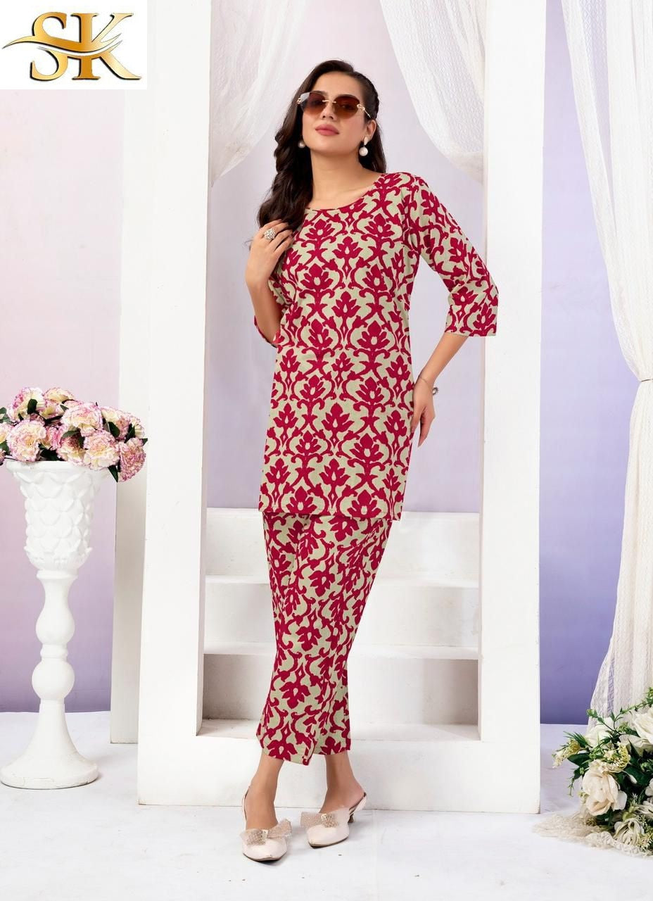 Crazy Vol 1 Sk Cotton Co Ord Set Manufacturer India