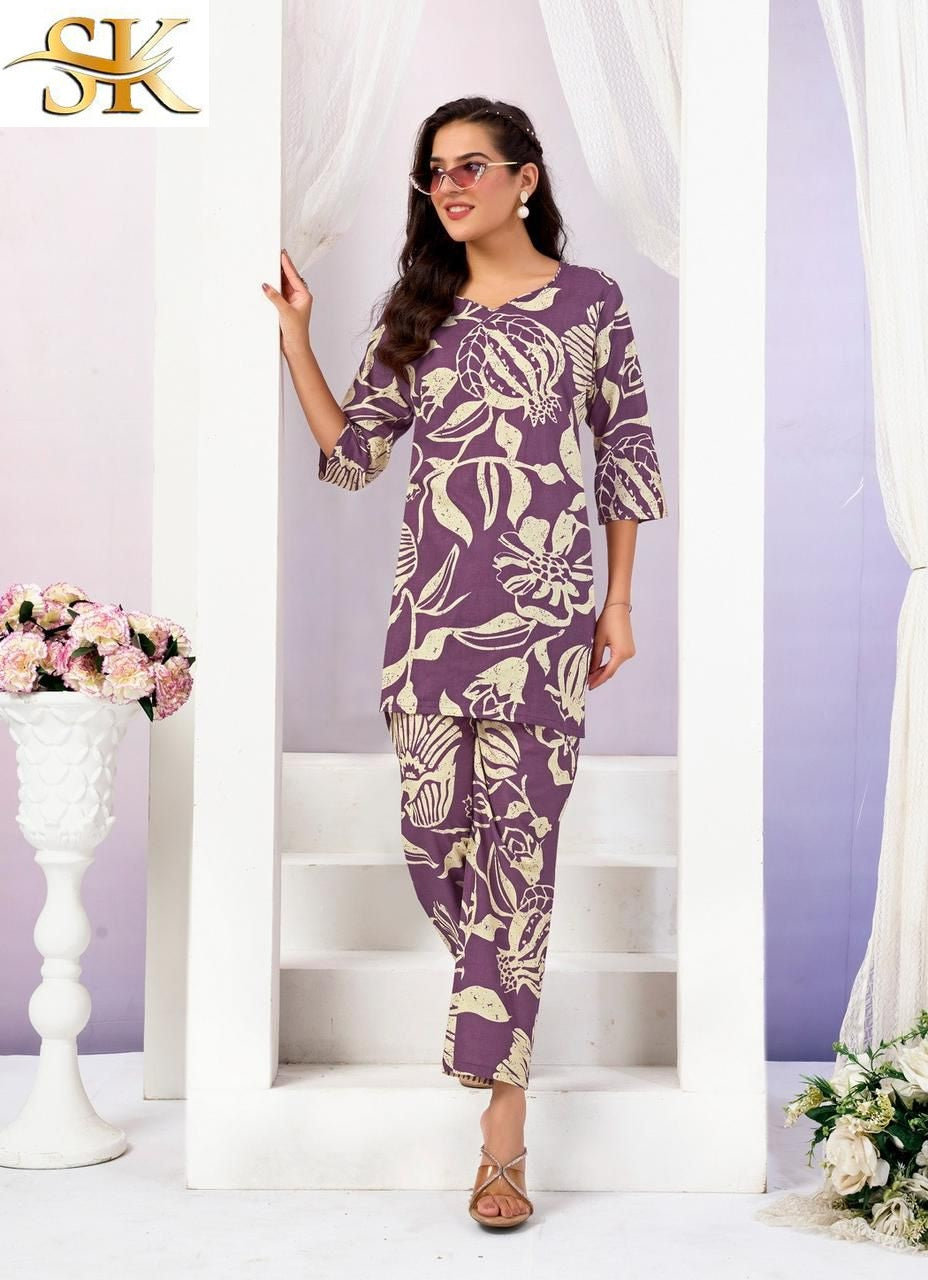 Crazy Vol 1 Sk Cotton Co Ord Set Manufacturer India