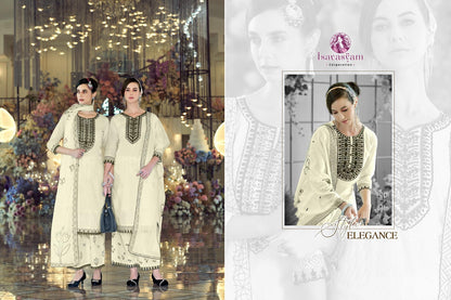 Cream Kashish Isavasyam Cotton Readymade Plazzo Style Suits Supplier Gujarat