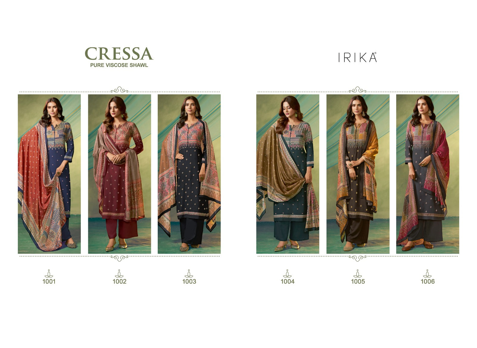 Cressa Irika Pashmina Suits Manufacturer Ahmedabad