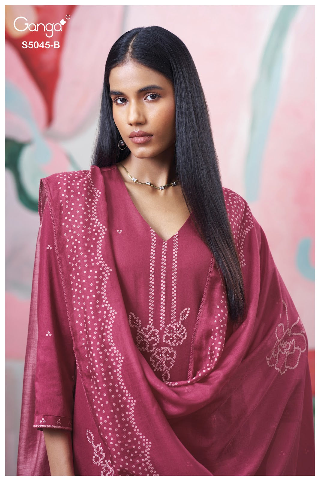 Cressa S5045 Ganga Cotton Satin Plazzo Style Suits Wholesale Rate