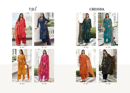 Cressda Esta Designs Pashmina Suits Wholesaler Gujarat