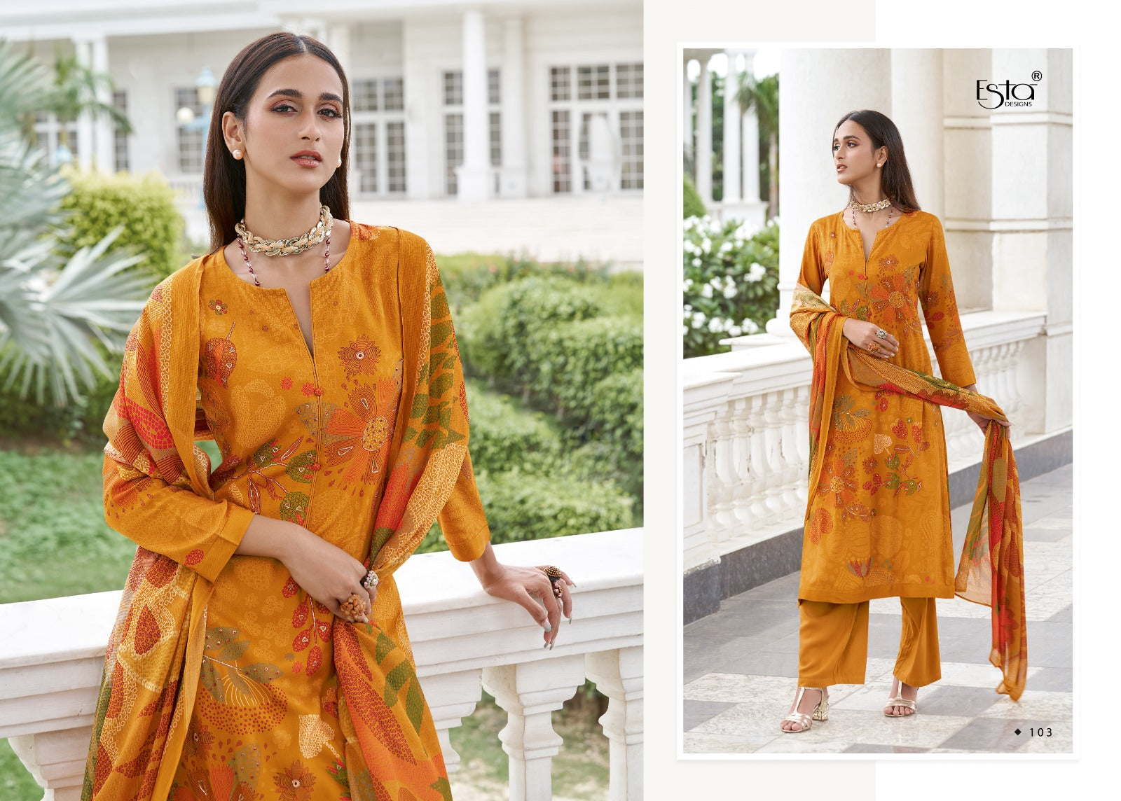 Cressda Esta Designs Pashmina Suits Wholesaler Gujarat