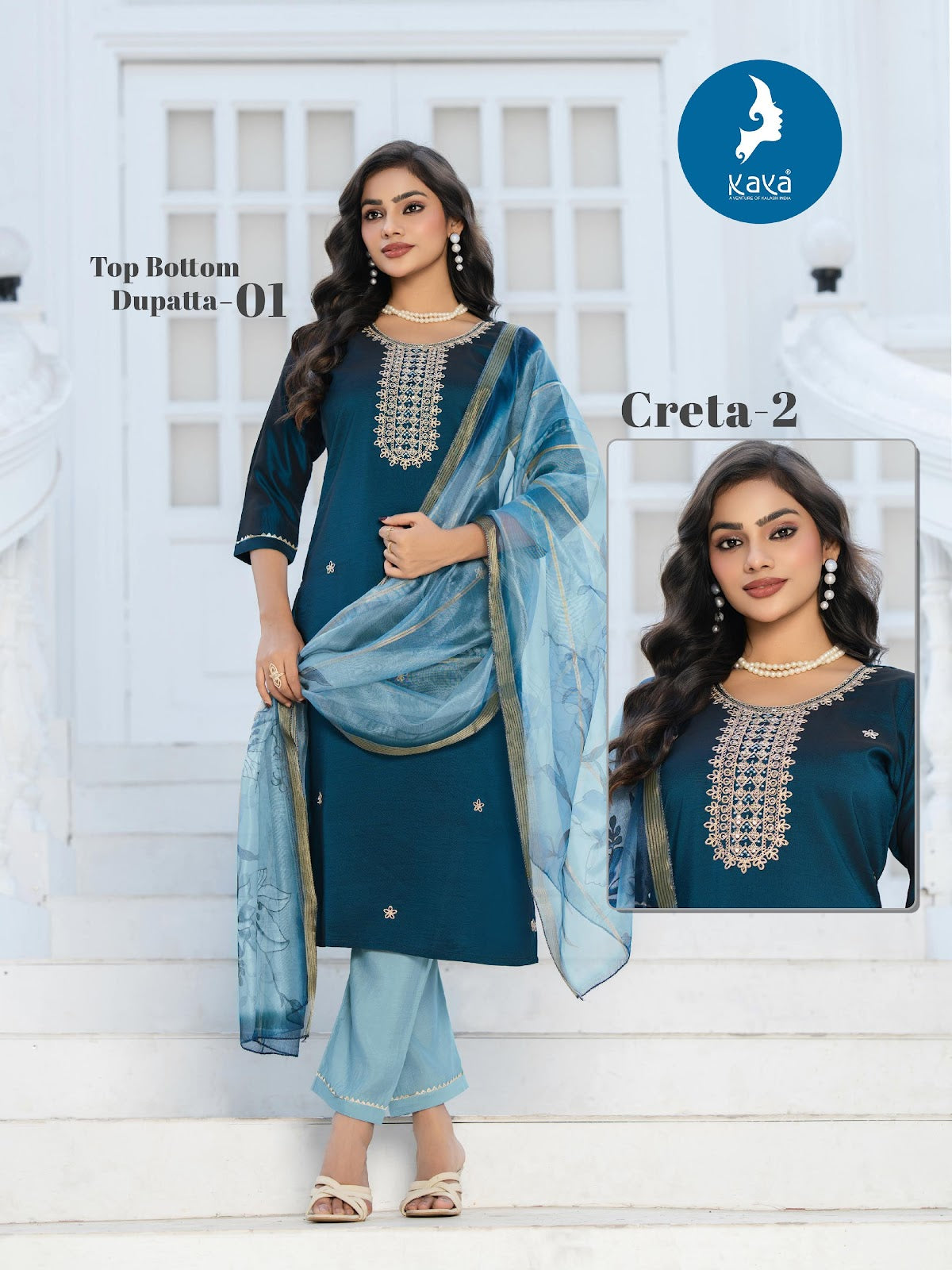 Creta 2 Kaya Readymade Pant Style Suits Supplier