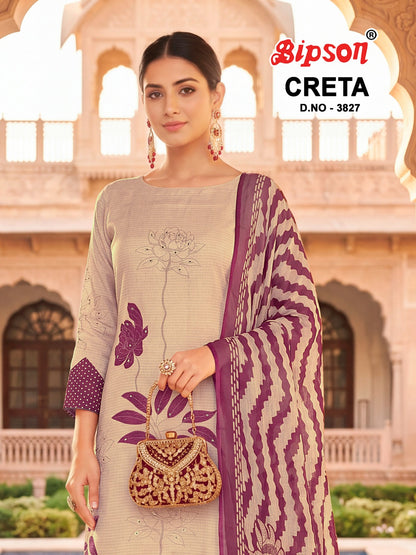 Creta 3827-3779 Bipson Prints Cotton Pant Style Suits Wholesale Price