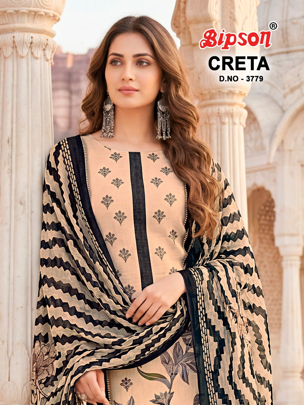 Creta 3827-3779 Bipson Prints Cotton Pant Style Suits Wholesale Price