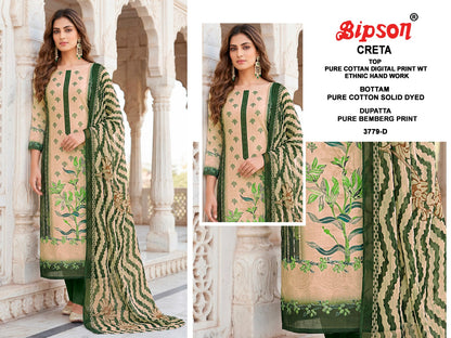 Creta 3827-3779 Bipson Prints Cotton Pant Style Suits Wholesale Price
