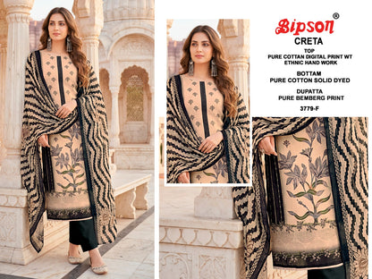 Creta 3827-3779 Bipson Prints Cotton Pant Style Suits Wholesale Price