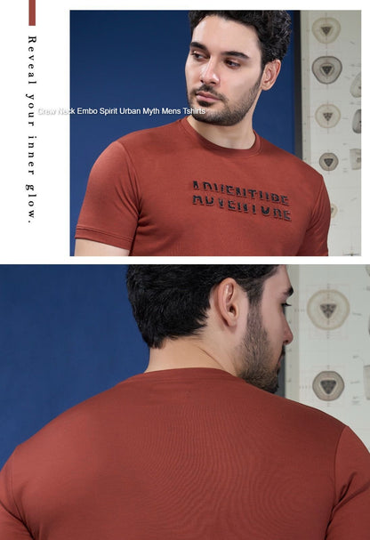 Crew Neck Embo Spirit Urban Myth Lycra Mens Tshirts Wholesale