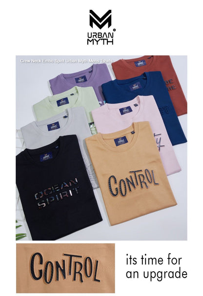 Crew Neck Embo Spirit Urban Myth Lycra Mens Tshirts Wholesale