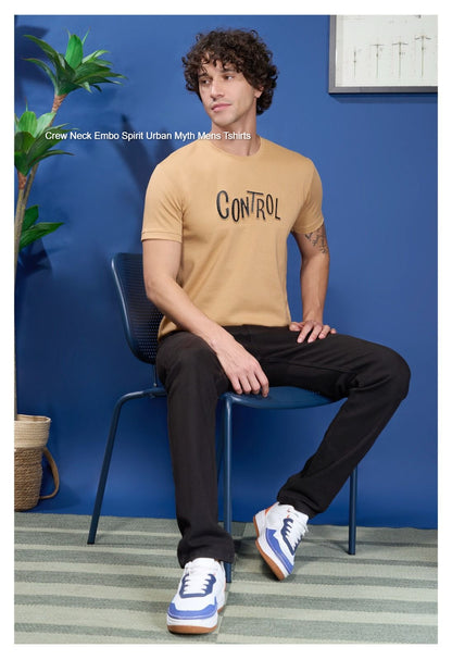 Crew Neck Embo Spirit Urban Myth Lycra Mens Tshirts Wholesale