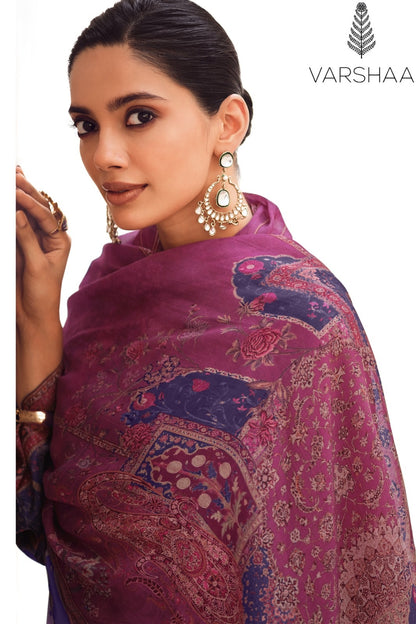 Crimson Varshaa Viscose Silk Pant Style Suits Wholesaler India