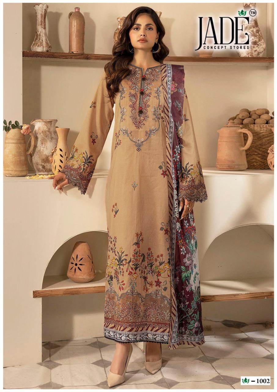 Crimson Vol 10 Exclusive Heavy Lawn Jade Karachi Salwar Suits Supplier Gujarat