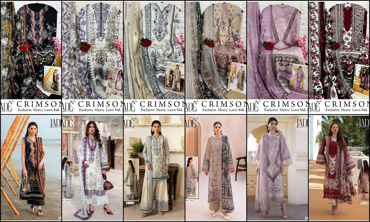 Crimson Vol 15 Jade Karachi Salwar Suits Supplier India