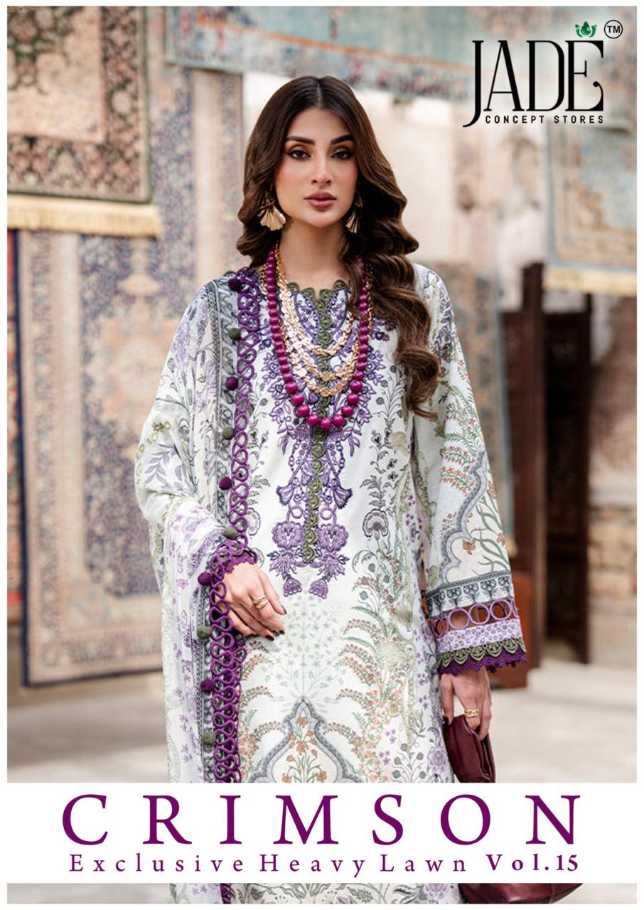 Crimson Vol 15 Jade Karachi Salwar Suits Supplier India