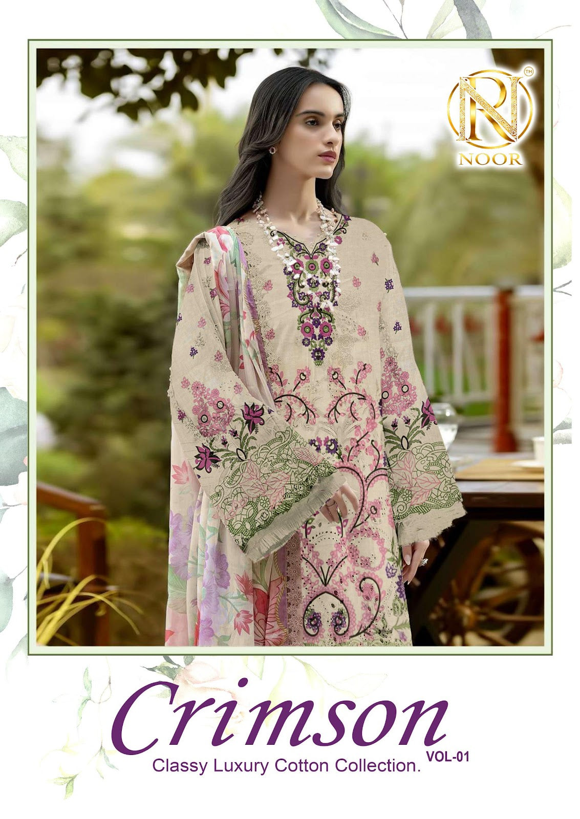 Crimson Vol 1 Noor Lawn Cotton Karachi Salwar Suits Wholesale Price