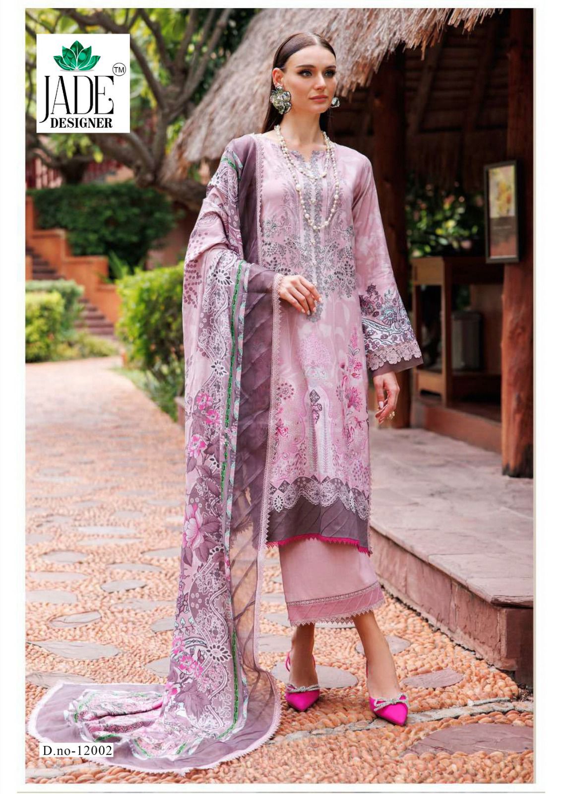 Crimsons Vol 12 Heavy Lawn Jade Cotton Karachi Salwar Suits Manufacturer Ahmedabad