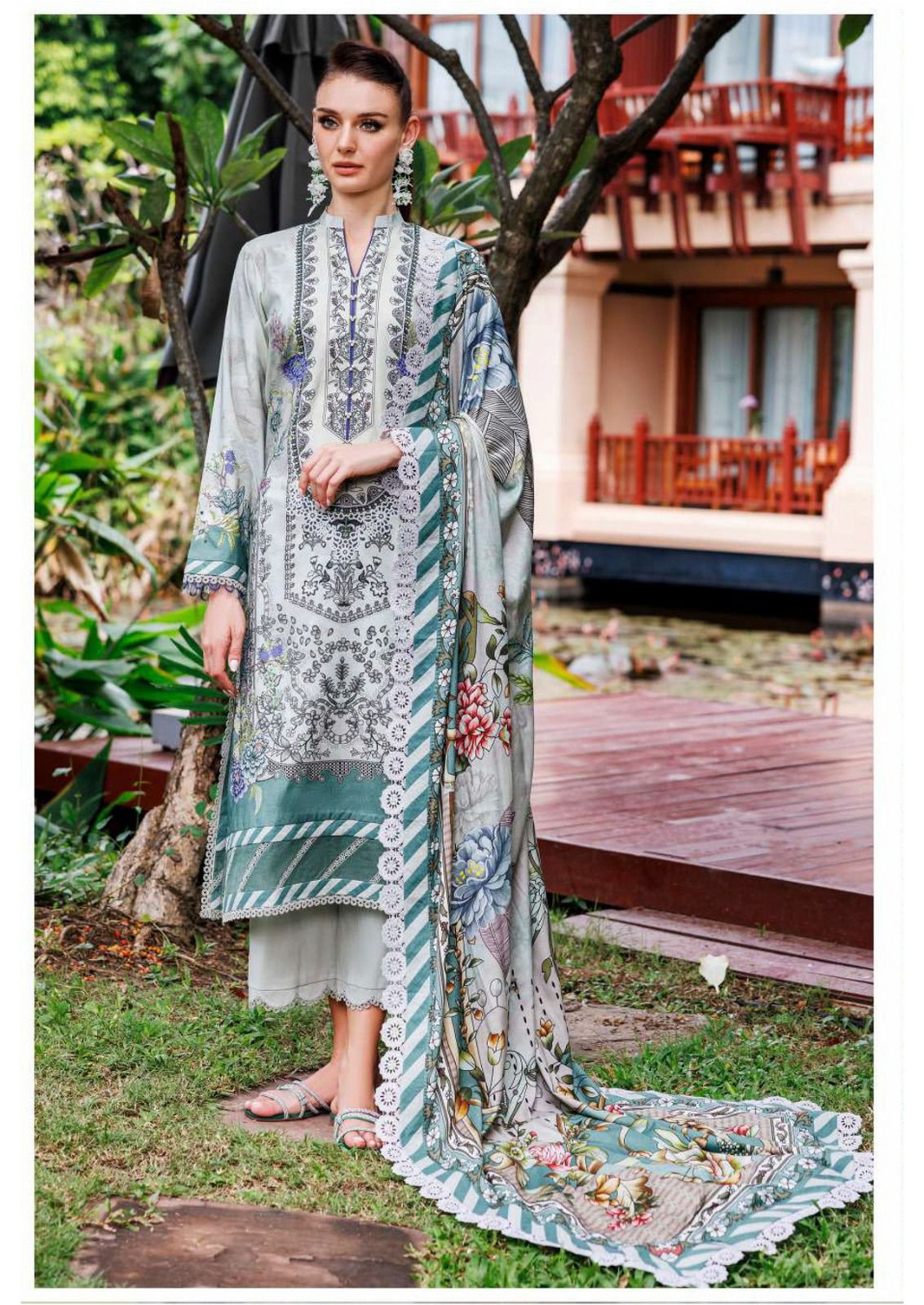 Crimsons Vol 12 Heavy Lawn Jade Cotton Karachi Salwar Suits Manufacturer Ahmedabad