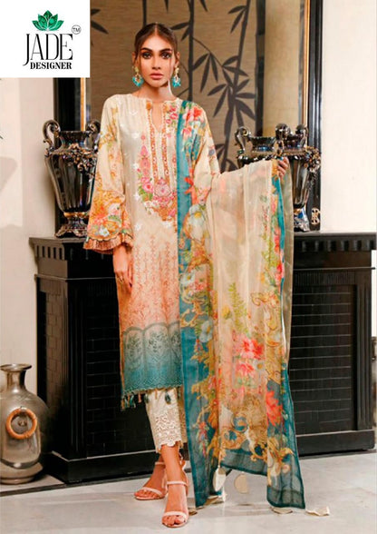 Crimsons Vol 13 Heavy Lawn Jade Designer Karachi Salwar Suits Wholesaler Gujarat