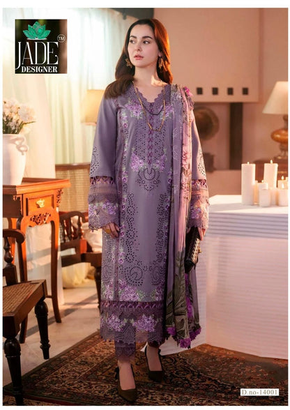 Crimsons Vol 14 Heavy Lawn Jade Designer Cotton Karachi Salwar Suits Manufacturer Gujarat