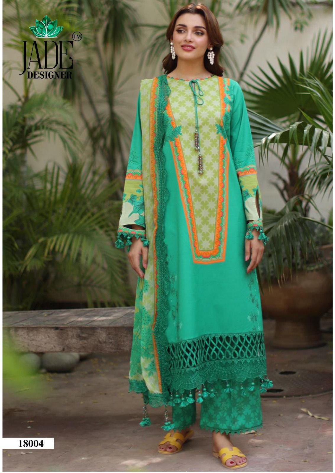 Crimsons Vol 18 Jade Designer Cambric Cotton Karachi Salwar Suits Exporter