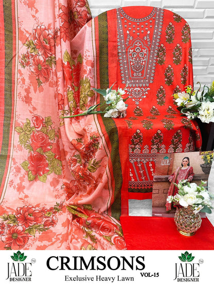 Rose Gold Rahi Fab Karachi Salwar Suits (1)