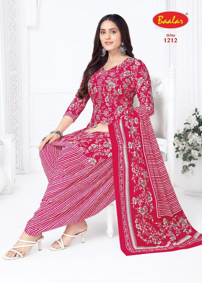 Cristal Patiyala Vol 12 Baalar Cotton Dress Material Wholesale Rate