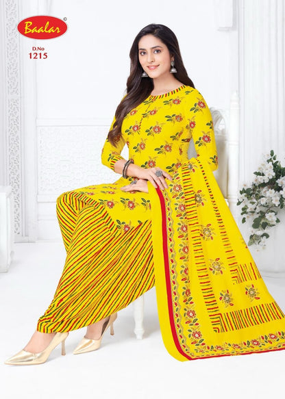 Cristal Patiyala Vol 12 Baalar Cotton Dress Material Wholesale Rate