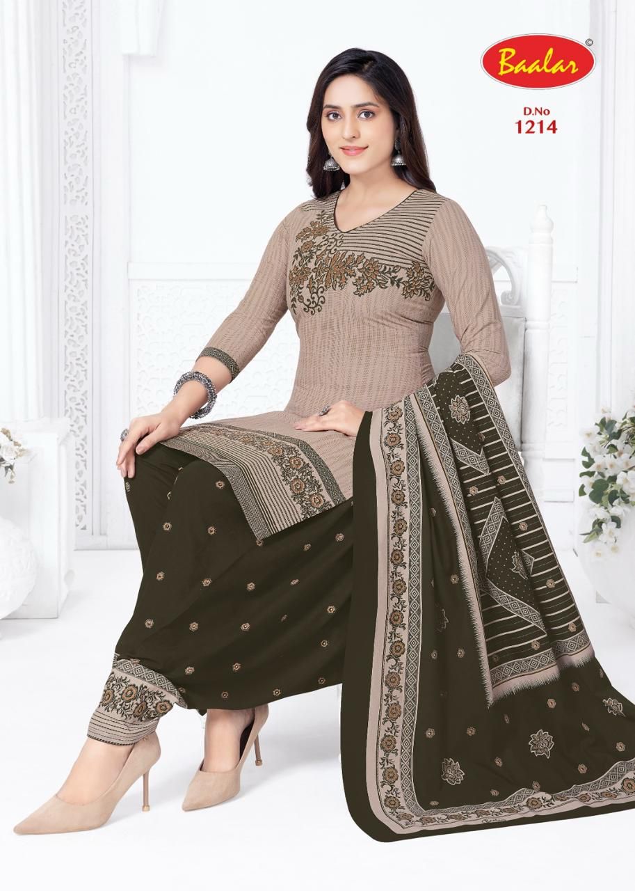 Cristal Patiyala Vol 12 Baalar Cotton Dress Material Wholesale Rate