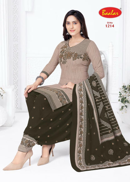 Cristal Patiyala Vol 12 Baalar Cotton Dress Material Wholesale Rate