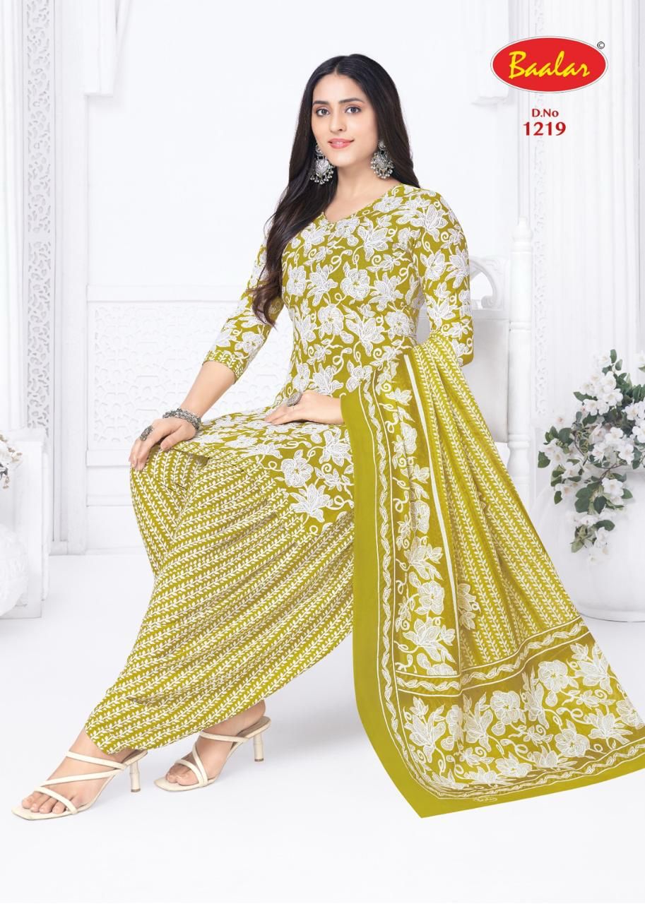 Cristal Patiyala Vol 12 Baalar Cotton Dress Material Wholesale Rate