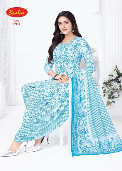 Cristal Patiyala Vol 12 Baalar Cotton Dress Material Wholesale Rate
