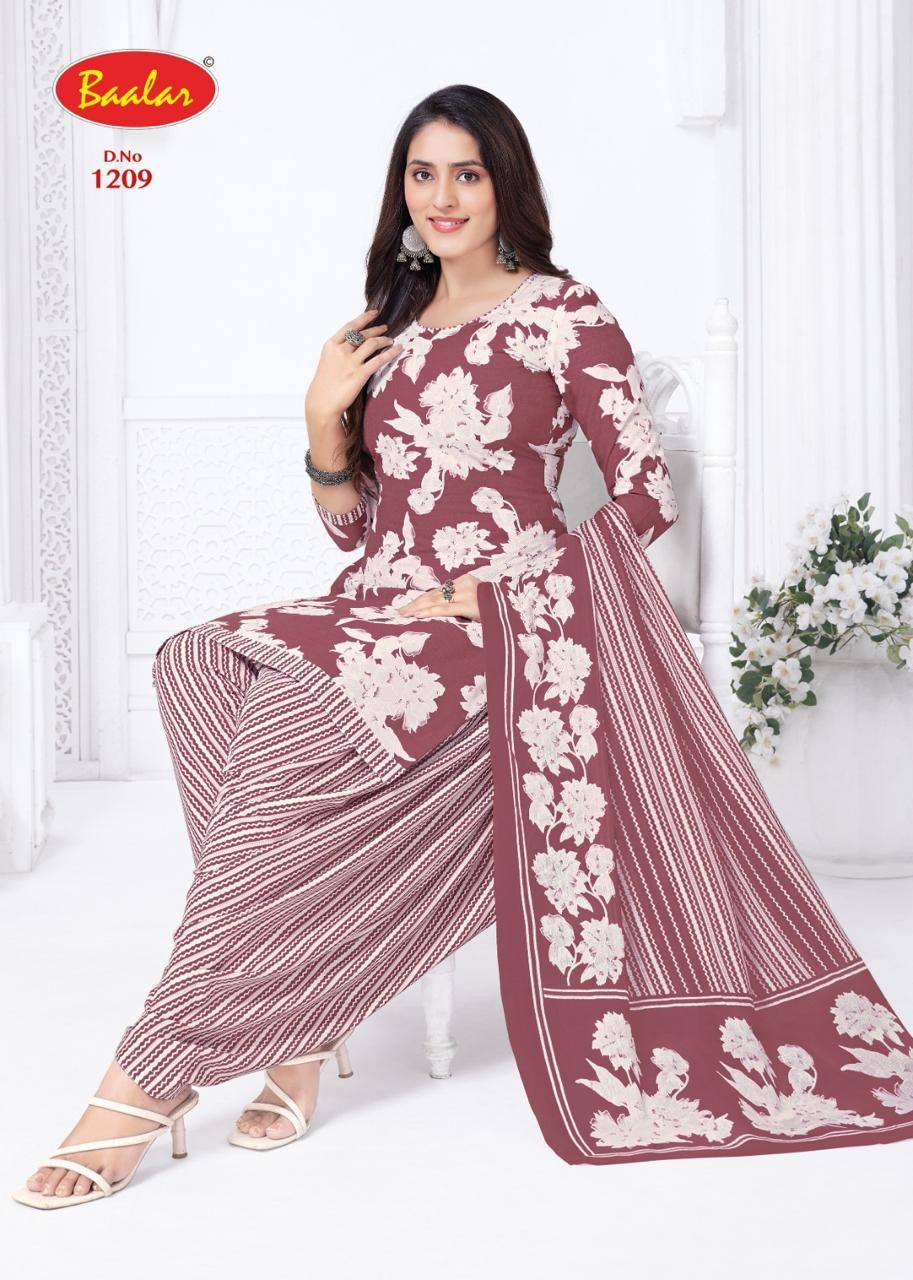 Cristal Patiyala Vol 12 Baalar Cotton Dress Material Wholesale Rate