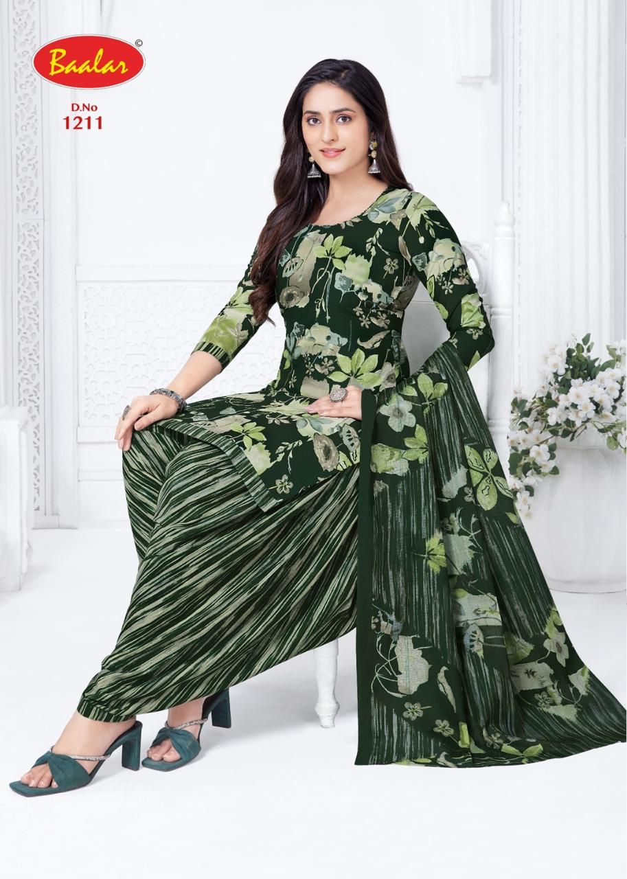 Cristal Patiyala Vol 12 Baalar Cotton Dress Material Wholesale Rate