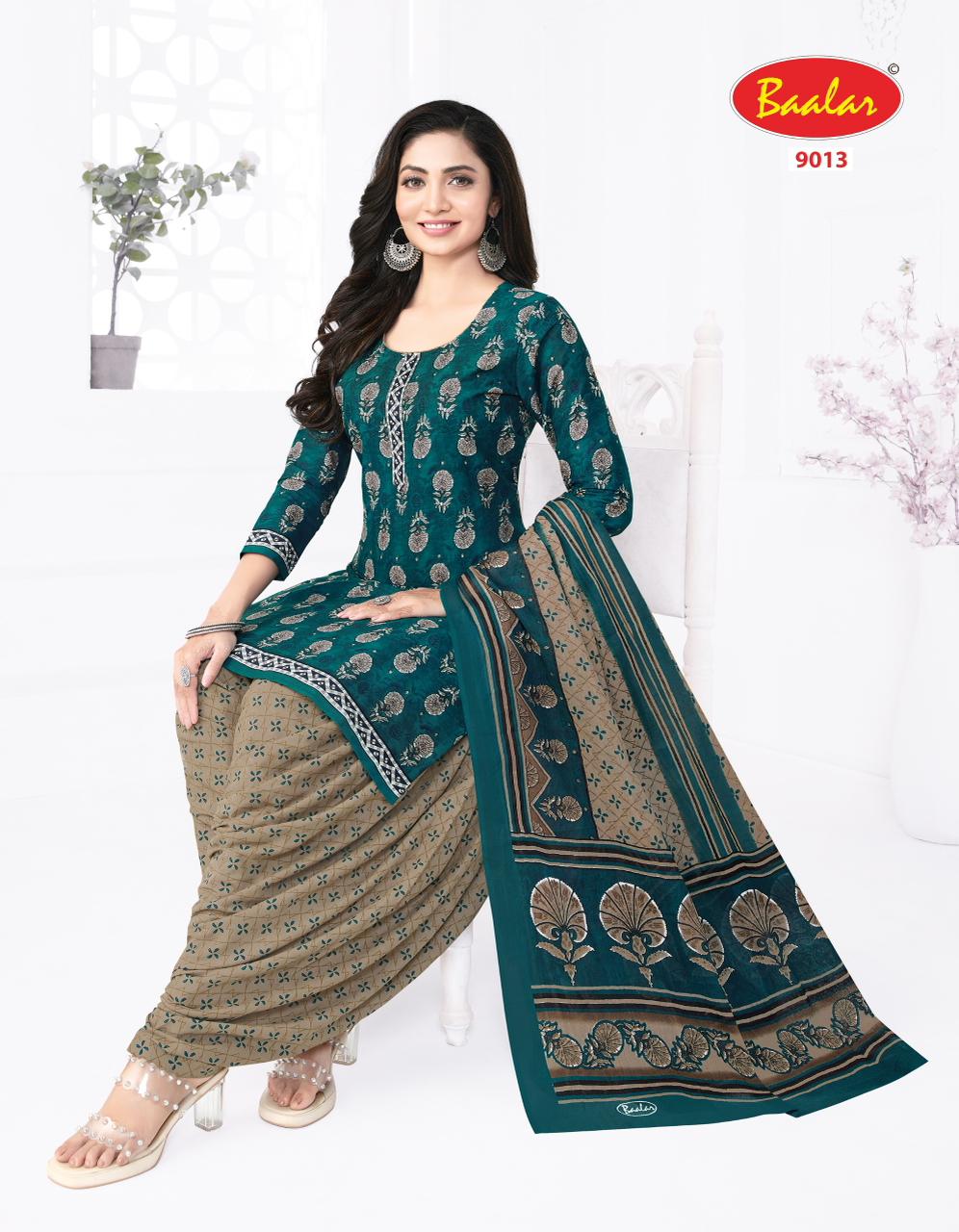 Cristal Patiyala Vol 9 Baalar Cotton Dress Material Supplier India