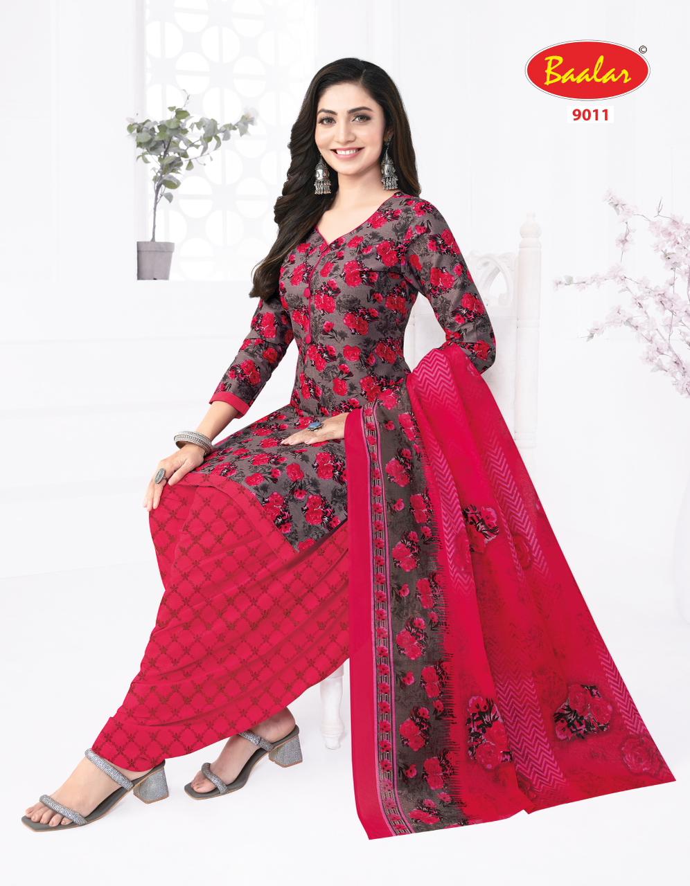 Cristal Patiyala Vol 9 Baalar Cotton Dress Material Supplier India