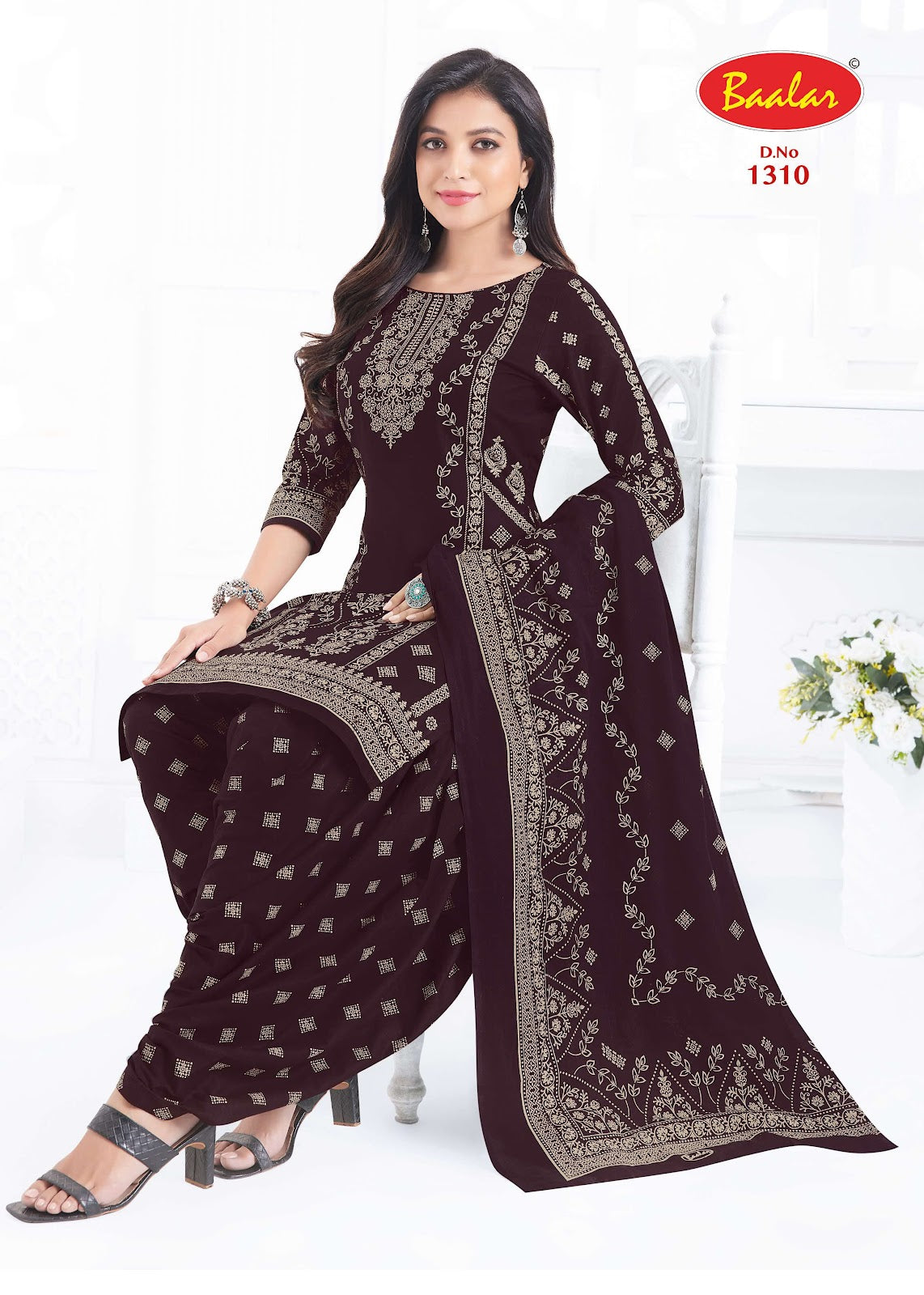 Cristal Vol 13 Baalar Cotton Dress Material Wholesaler